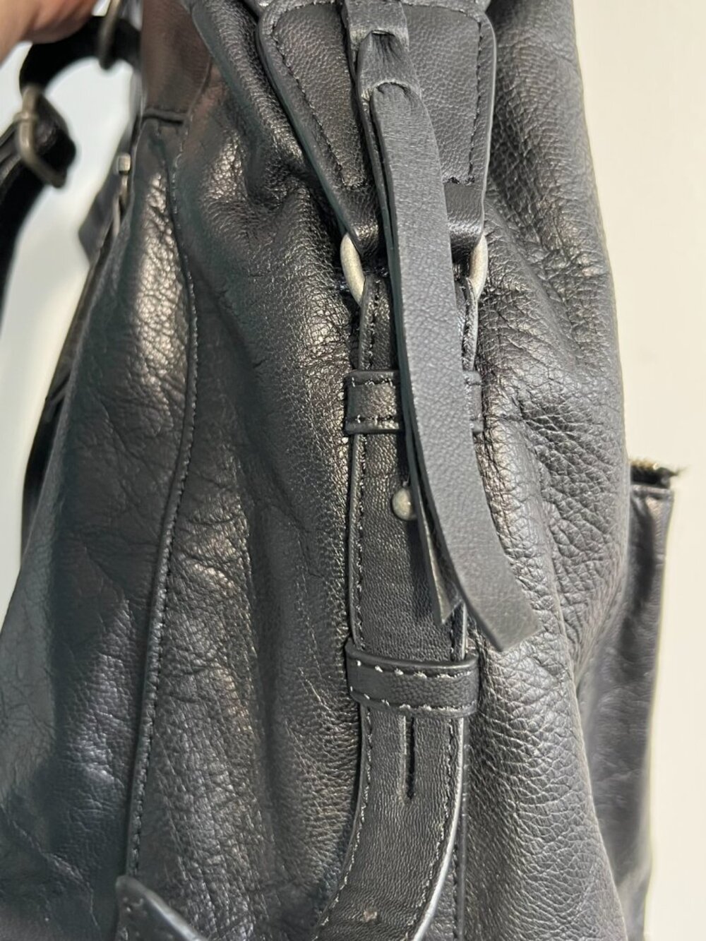 Lucky Brand Boho Leather Backpack Black (lightweight) - Picture 6 of 9